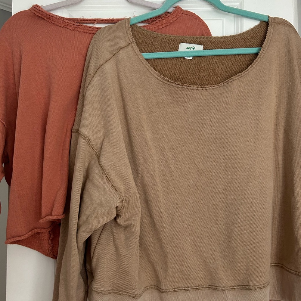 AERIE off the shoulder sweaters *BUNDLE* 🥂